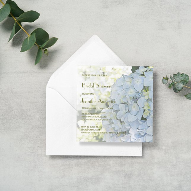 Invitación ©Sunshine Garden Hydrangeas Bridal Shower (Subido por el creador)