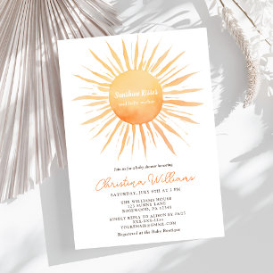 Invitación Sunshine Gender-Neutral Baby Shower