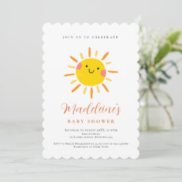 Invitación Sunshine Gender Neutral Baby Shower invitation