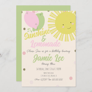 Invitación Sunshine Lime Lemonade Park Cumpleaños