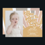 Invitación Sunshine One in the Sun First Birthday Boho Photo<br><div class="desc">Sunshine One in the Sun First Birthday Boho Photo Invitation ¿Buscando una invitación cariñosa y divertida para el cumpleaños? ¡No te preocupes! ¡Sólo edita texto y personaliza tu propia invitación!</div>