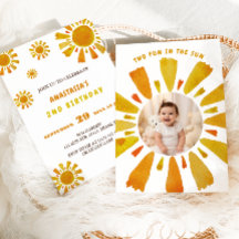 Sunshine segundo cumpleaños dos diversión al sol