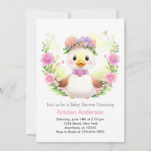 Invitación Sunshine, sonrisas y ducklings Baby Shower