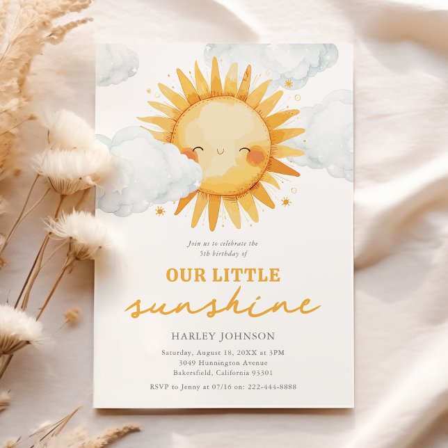 Invitación Sunshine Summer Kids Fiesta de cumpleaños (Subido por el creador)