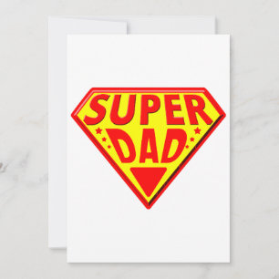 Invitación Super Dad - Feliz Día de los Padres