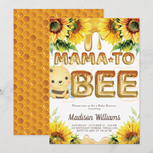 Invitación súper dulce de mamá de Baby Shower