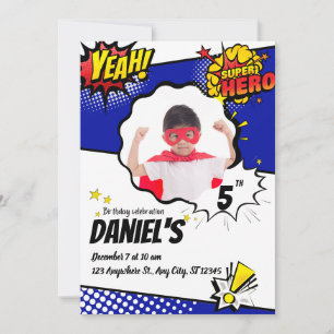 Invitación Super Kids Birday Extravaganza Fiesta bros