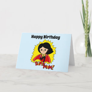 Invitación Super Mamá Feliz cumpleaños