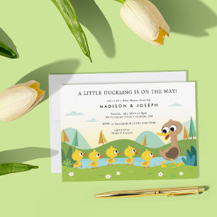Invitación Super Simple   5 Little Ducks Baby Shower