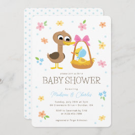 Invitación Super Simple | 5 Little Ducks Boy Baby Shower