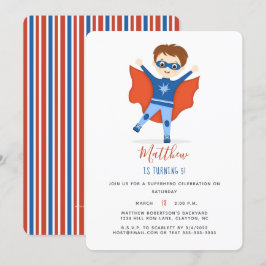 Invitación Superhéroe Boy