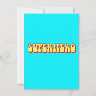 Invitación Superhéroe Retro