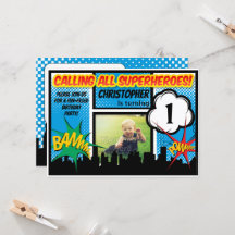 Superheroína cómico de fotografía niños Fiesta de 