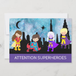 Invitación *~* SUPERHEROS Niños Fiesta de cumpleaños