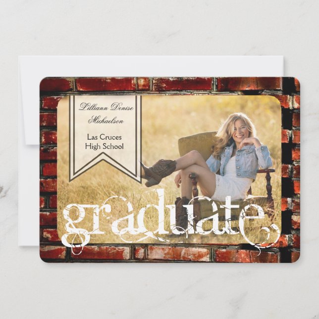 invitación superior del edificio de pared de ladri (Anverso)