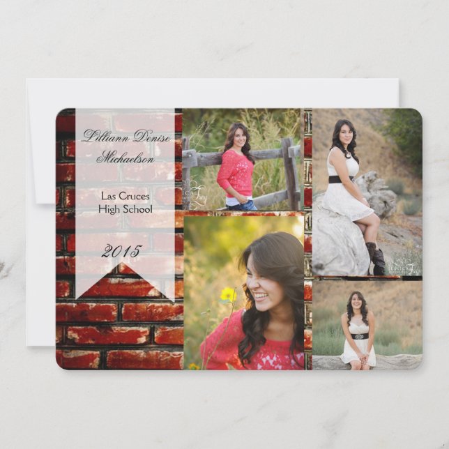 invitación superior del edificio de pared de ladri (Anverso)