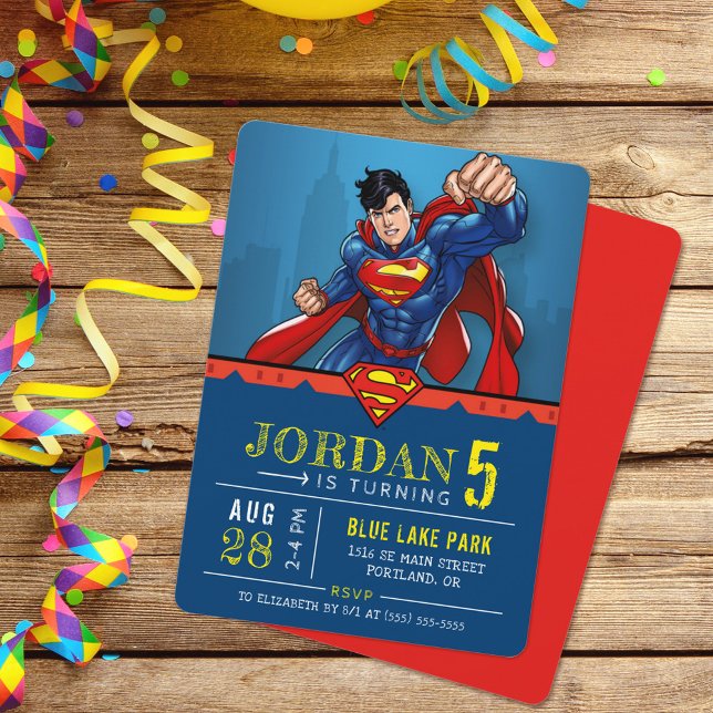 Invitación Superman | Cumpleaños feliz (Subido por el creador)