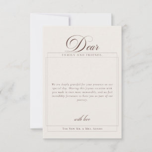 Invitación Superposición de foto de agradecimiento en caligra