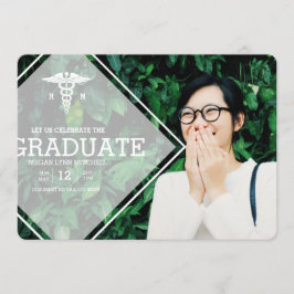 Invitación Superposición moderna | Foto de RN Graduation Part