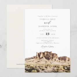 Invitación Superstición acuarela Montañas Boda del desierto