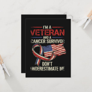 Invitación Superviviente de cáncer veterano no me subestimes