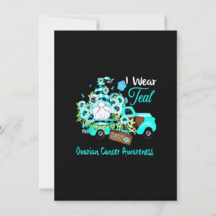 Invitación Superviviente de Gnome Floral Conciencia del Cánce