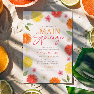 Invitación Supresión principal de la ducha de la novia floral