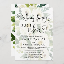 Invitación Sur | Floral fingida Nada Fancy Just Love