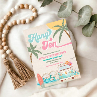 Invitación Surf Birthday Beach Party Invitation