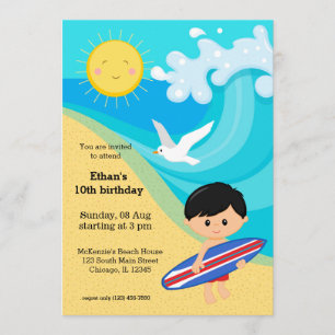 Invitación Surfer boy