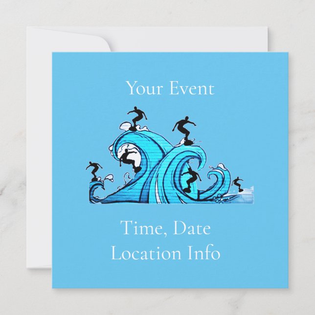 Invitación Surfers Everywhere Thunder_Cove (Anverso)