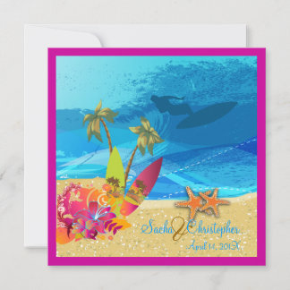 Invitación Surfers retro de PixDezines, eventos de destino
