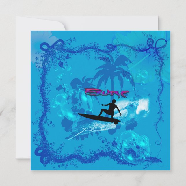 Invitación Surfing (Anverso)