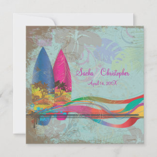 Invitación Surfistas vintage de PixDezines, eventos de destin