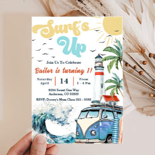 Invitación Surfs Up Sun Shine Beach Birday