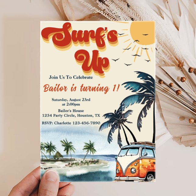 Invitación Surfs Up Sun Shine Beach Birday (Subido por el creador)