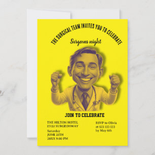 Invitación surgeons night doctor join to celebrate
