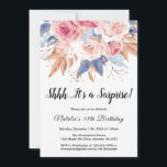Invitación Surprise 18th Birthday Watercolor Botánico Floral<br><div class="desc">Sorpresa 18 cumpleaños Acuarela Botánica Floral Invitación. 1.ª 2.ª 4.ª 6.ª 8.ª 10 11.ª 12.ª 13.ª 14.ª 15.ª 16.ª 17.ª 18.ª 19.ª 20.ª 30.ª 40.ª 50.ª 60.ª 70.ª 900 Cualquier Edad. Para una mayor personalización, haga clic en el botón "Personalizar" y utilice nuestra herramienta de diseño para modificar esta plantilla....</div>