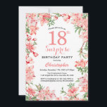 Invitación Surprise 18th Cumpleaños Boho Botánico Floral<br><div class="desc">Sorpresa 18 Años Boho Botánico Floral Pink Boho Invitación de cumpleaños. Para una mayor personalización,  haga clic en el botón "Personalizar" y utilice nuestra herramienta de diseño para modificar esta plantilla.</div>