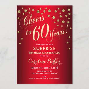 Invitación Surprise 60th Birthday Party