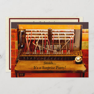 Invitación Surprise 75th Birthday Party Invite a Switchboard