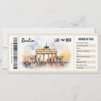 Surprise Berlin Boarding Pass Certificado De Regal
