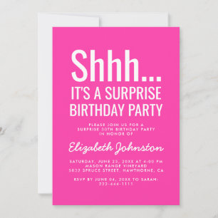 Invitación Surprise Birday Party