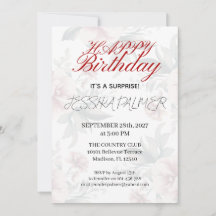 Surprise Birthday Invitation
