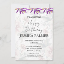 Surprise Birthday Invitation