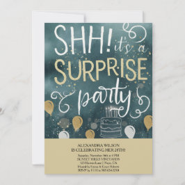 Invitación Surprise Birthday Party Invitation