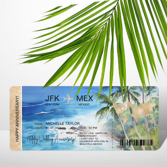Invitación Surprise Box Pass Ticket Palm Caribe (Subido por el creador)