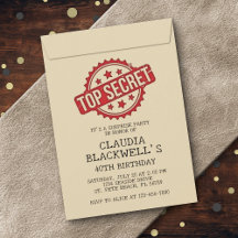 Surprise Fun Top Secret Birthday