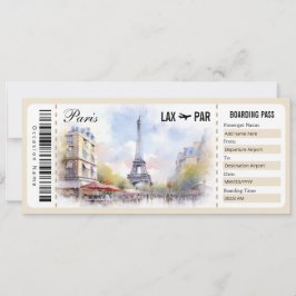 Invitación Surprise Paris Certificado De Regalo De Pases De E