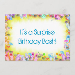 Invitación Surprise Summer Birday Party
